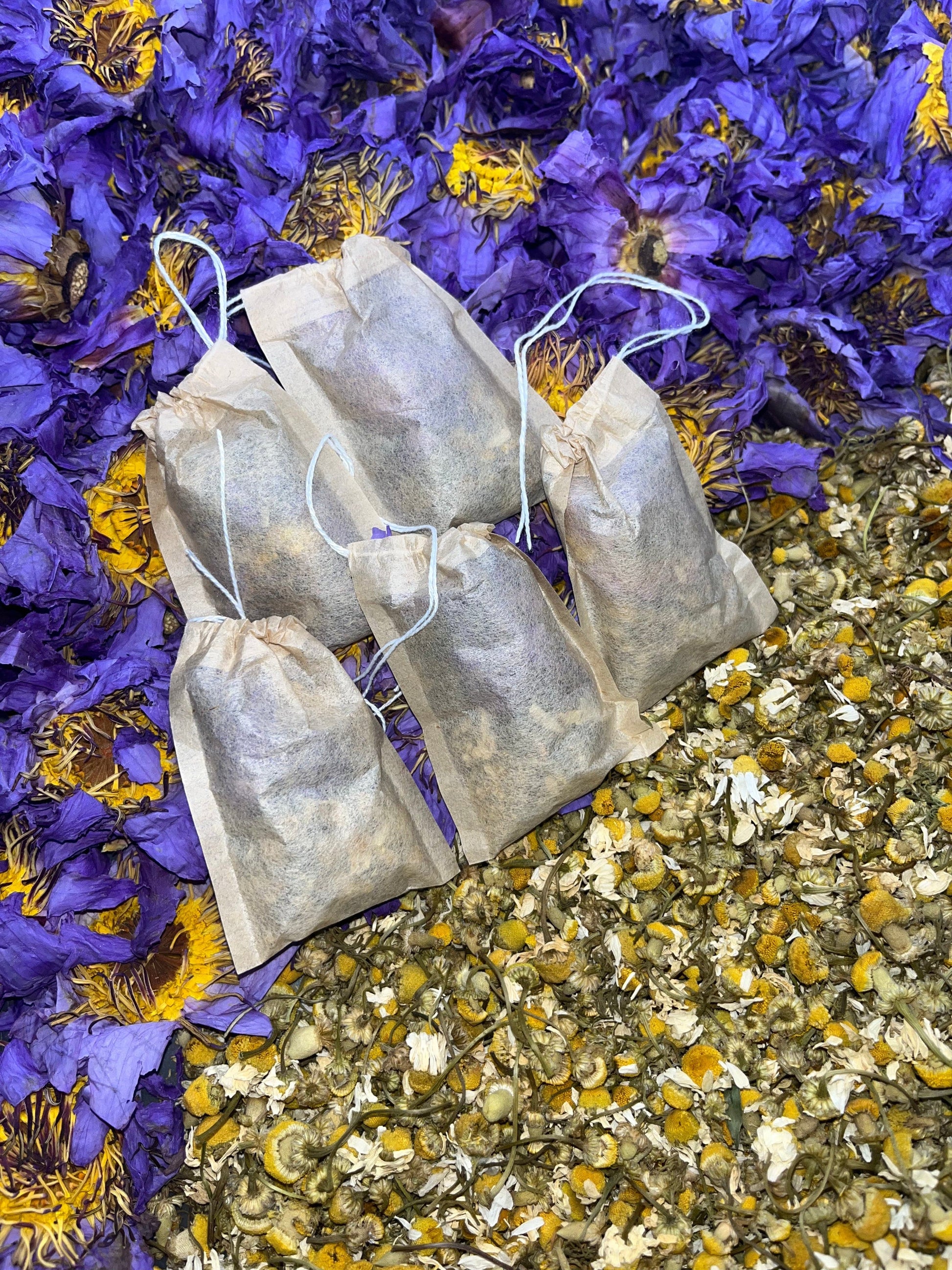 Decaffeinated Herbal Tea Bags - Blue Lotus | Chamomile Tea